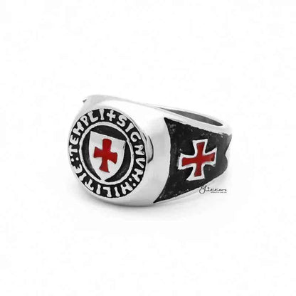 Stainless Steel Knights Templar Ring