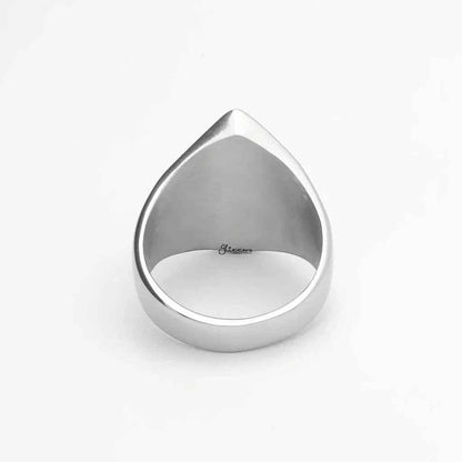 Stainless Steel Number 13 and Skulls Ring