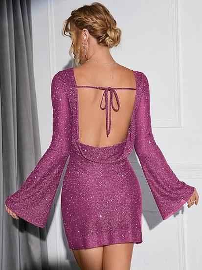 Women's Starlit Nights Lace-Up Dress