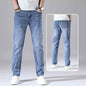 Straight-Leg Denim Pants for Men