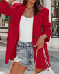 Black stylish women's suit blazer by Stylish 3Sixty5, tailored coat with a modern fit and sleek design.