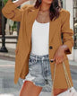 Black Women's Suit Blazer by Stylish 3Sixty5, tailored coat with a sleek, modern fit for professional and stylish wear.