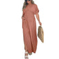 Stylish 3Sixty5 khaki summer dress with a slit, featuring a chic, flowy design perfect for warm-weather wear.