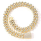 Golden Ultimate Iced Hip Hop Chain necklace by Stylish 3Sixty5, 8-inch length with a bold, iced jewelry design.