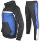 Stylish 3Sixty5 men's black contrast sweatshirt outfit set with hoodie and joggers, casual and comfortable for everyday wear.