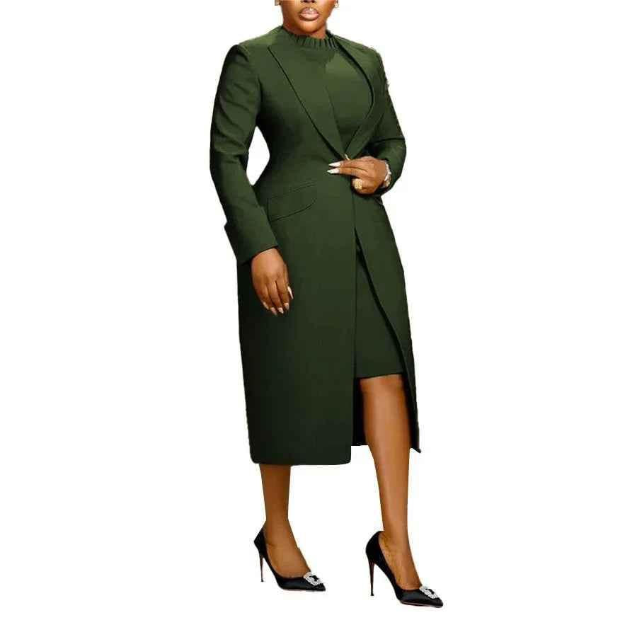 Stylish 3Sixty5 black statement suit vest ensemble outfit set featuring a tailored vest and matching outfit for a chic look.