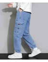 Retro Men's Utility Denim Pants