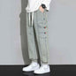 Blue Retro Men's Utility Denim Pants by Stylish 3Sixty5, featuring classic design and functional pockets.