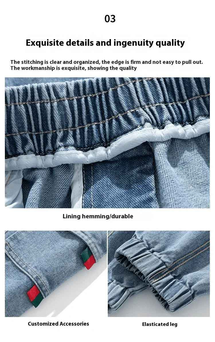Blue stylish 3Sixty5 men's retro utility denim pants with multiple pockets and a relaxed fit, perfect for casual wear.