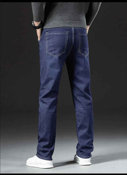 Dark blue Stylish 3Sixty5 Ultimate Fleece Straight Pants, front view showing comfortable fit and classic design.