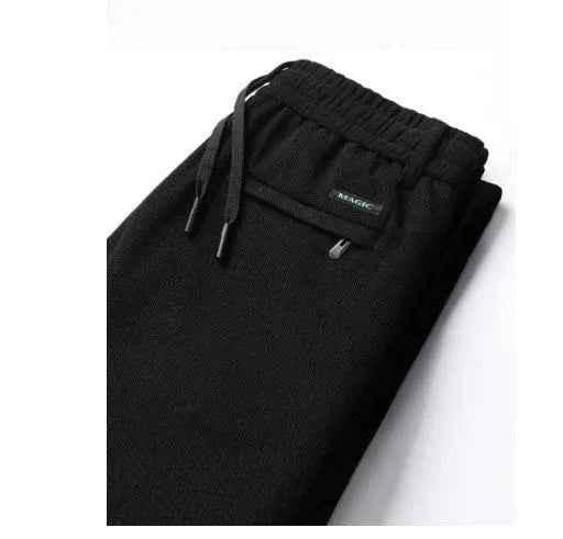 Black Stylish 3Sixty5 Vintedge Pants for Men, showcasing a modern fit and sleek design, ideal for casual or smart-casual wear.