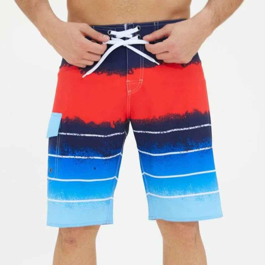 Stylish 3Sixty5 Ocean Drift plus size beach shorts with a colorful, tropical print and comfortable fit for summer wear.