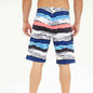 Stylish 3Sixty5 Ocean Drift plus size beach shorts with a relaxed fit and vibrant ocean-inspired print.