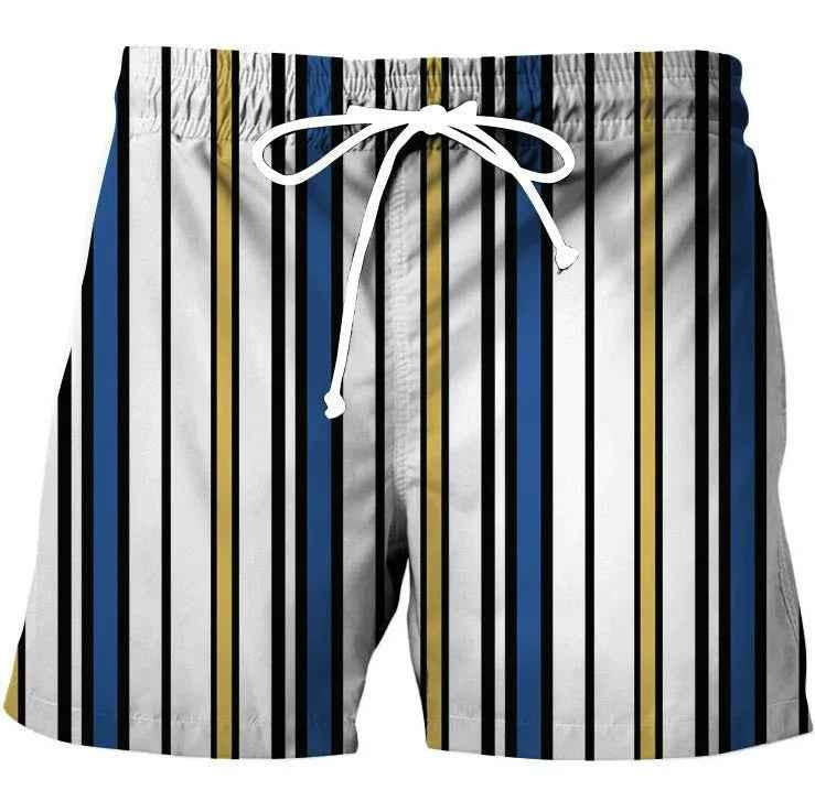 Stylish 3Sixty5 retro striped men's shorts with vintage-inspired design, perfect for casual summer fashion.
