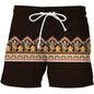 Stylish 3Sixty5 retro striped men's shorts with vintage design, featuring bold horizontal stripes and a classic fit.