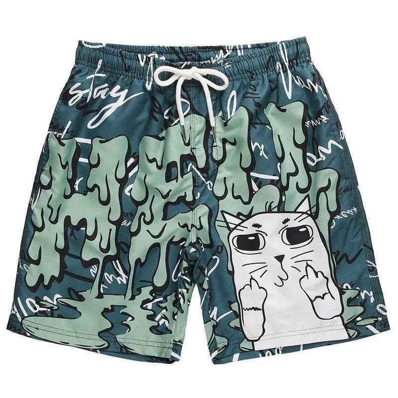 Stylish 3Sixty5 retro striped men's shorts with vintage design, featuring bold vertical stripes and classic fit for casual wear.