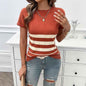 Stylish 3Sixty5 Coastline Stripe Sweater in black, featuring a cozy knit top with bold stripe patterns.