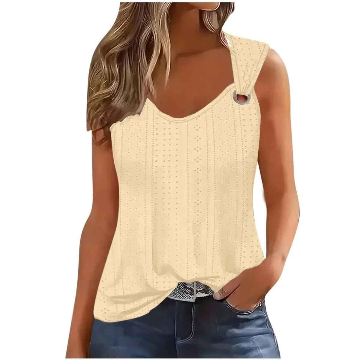 Black Essential Seamline Tank top for women by Stylish 3Sixty5, featuring a fitted design and sleek seam details.