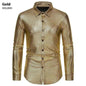 Stylish 3Sixty5 black Rhombus Bronzed button-up shirt with a classic collar and long sleeves, displayed on a mannequin.