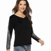 Women's European Glam Sequin Top