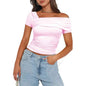 Black women's glow off-shoulder blouse from Stylish 3Sixty5, featuring a trendy, elegant design perfect for casual or dressy occasions.