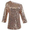 Glam Sequin Shoulder Top