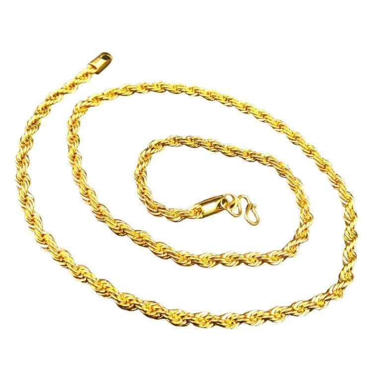 Eco-Friendly Gold Hemp Necklace