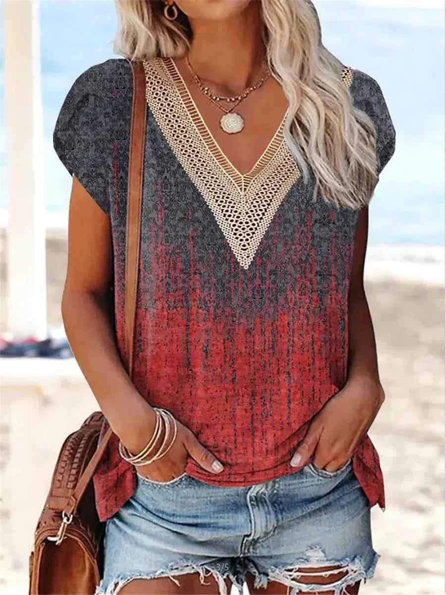Summer-Lace Fresh Top for Women