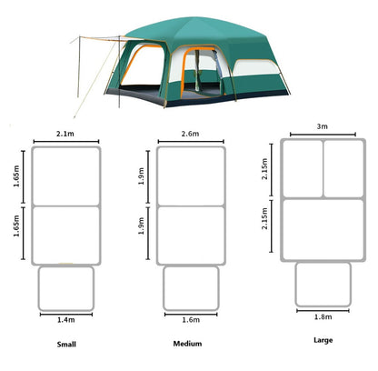 Clearance!!! Family Outdoor Camping Tent – Double Layer, Family Cabin Tent ECOTREK