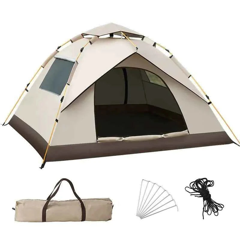 Portable Beach Tent - UV Protection Sun Shelter for 2-4 People | Quick Setup Foldable Camping Tent