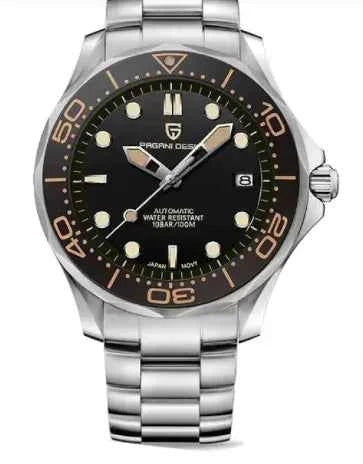 Chrono Edge Waterproof Luminous Watch - 100M Water Resistant with Leather & Steel Strap Options | Men's Timepiece