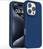 Techplus iPhone 16 Pro silicone case in black, blue, and red offers soft, protective cover for the smartphone.