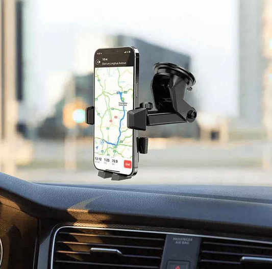 Techplus Hoco CA83 car phone holder for 4.5-7 inch devices with strong clamp mount for dashboard or windshield.