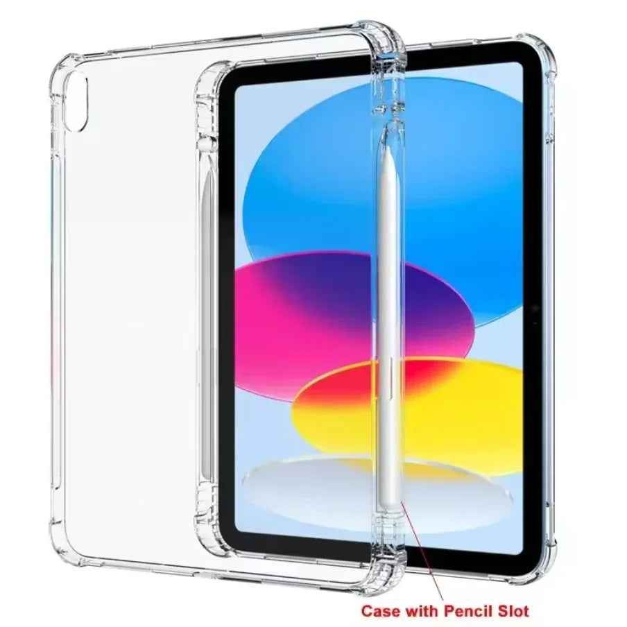 TechPlus clear case for iPad Pro 11 1st Gen, slim transparent cover showing the sleek design and protective material.
