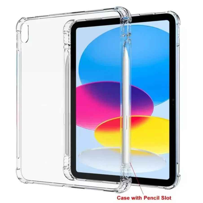TechPlus clear case for iPad Pro 11 1st Gen, slim transparent cover showing the sleek design and protective material.