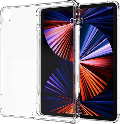 TechPlus clear case for iPad Pro 11 3rd Gen 2021, slim transparent cover showing the device's design and protection.