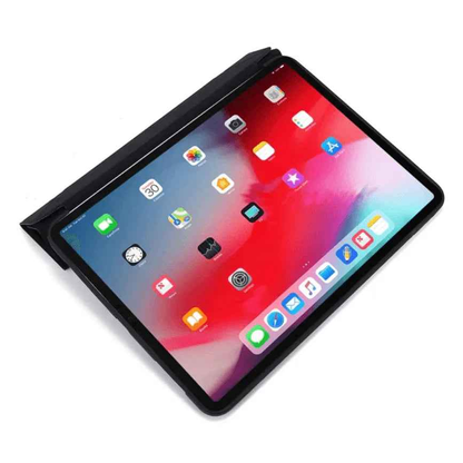 Techplus iPad Pro 11 3rd Gen 2021 smart case, ultra-slim trifold protective cover with precise cutouts and sleek design.