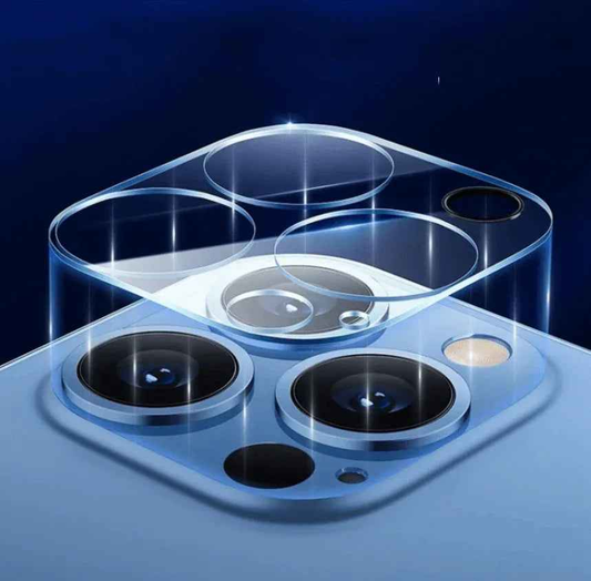 Techplus iPhone 14 Pro Max rear back camera glass replacement lens cover showing the new transparent camera lens glass.