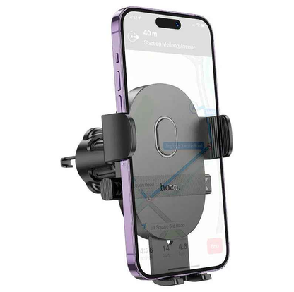 Techplus universal gravity car phone holder with air vent auto clamp mount, securely holding smartphones during driving.