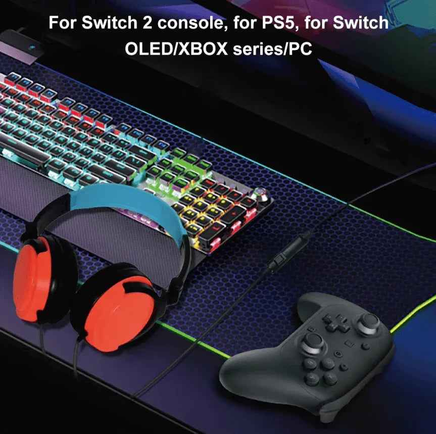 Techplus wired gaming headset with adjustable microphone and volume control, featuring cushioned ear cups and a sleek design.