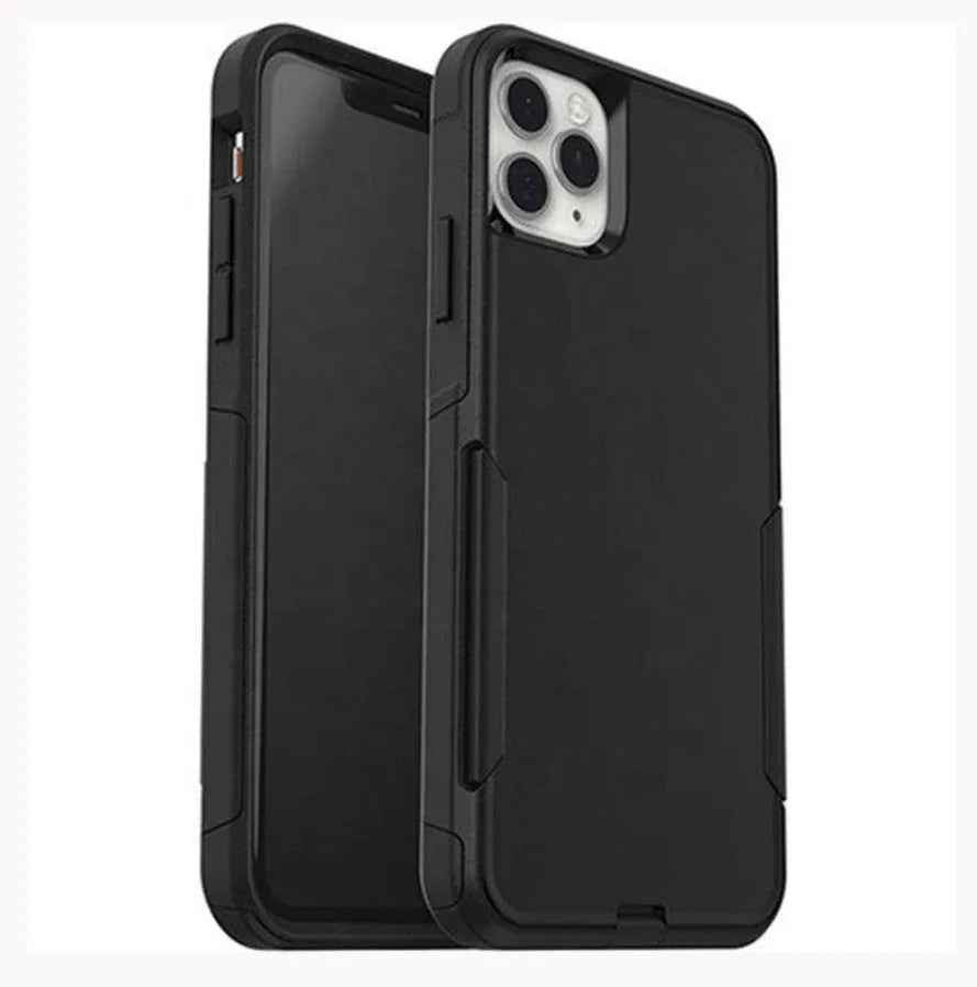 Techplus iPhone 11 Pro dual layer armor hard case protecting the phone with rugged design and precise cutouts.