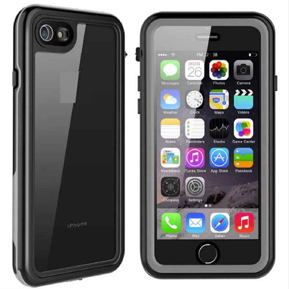 Techplus waterproof and shockproof phone case for iPhone 8 Plus, protective cover with secure sealing and durable design.