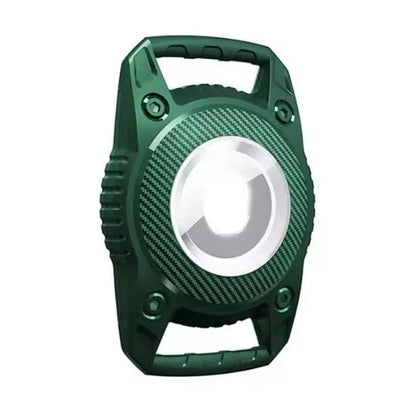 Black waterproof Apple Air Tag holder for straps, designed to securely protect and attach the Air Tag to accessories.