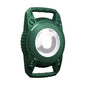 Black waterproof Apple Air Tag holder for straps, designed to securely protect and attach the Air Tag to accessories.