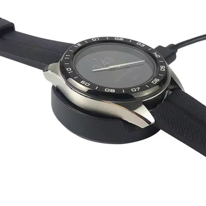 Black 1m LG W7 (W315) SmartWatch charger cable by That Watch Shop, USB-C to Micro USB for easy charging.