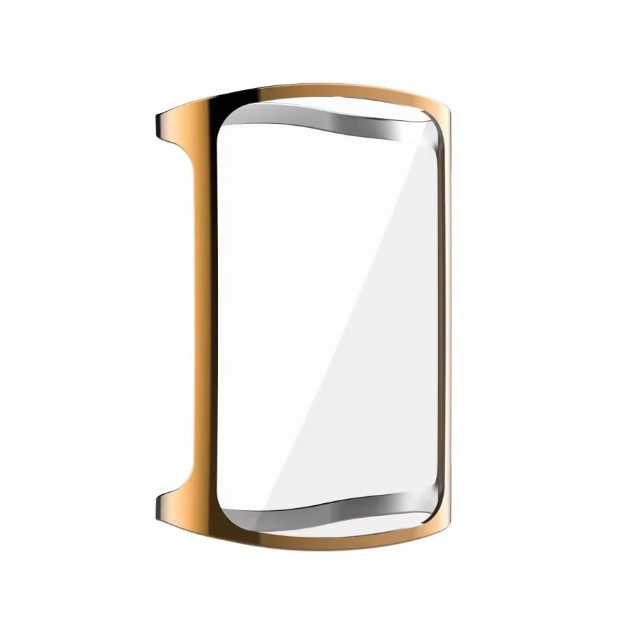 Gold protective watch case for Fitbit Charge 6, designed by That Watch Shop, covering the device for protection and style.