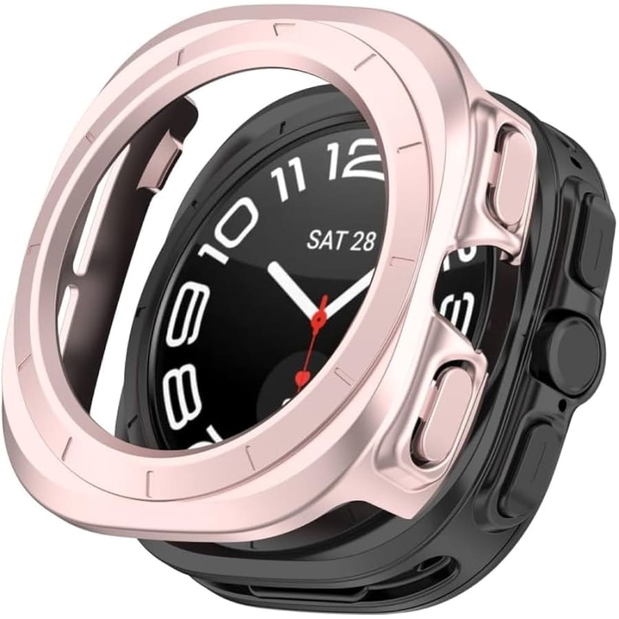 Rosegold protective case for Samsung Galaxy Watch Ultra 47mm and Watch Ultra 2 (2025), designed to shield the smartwatch.