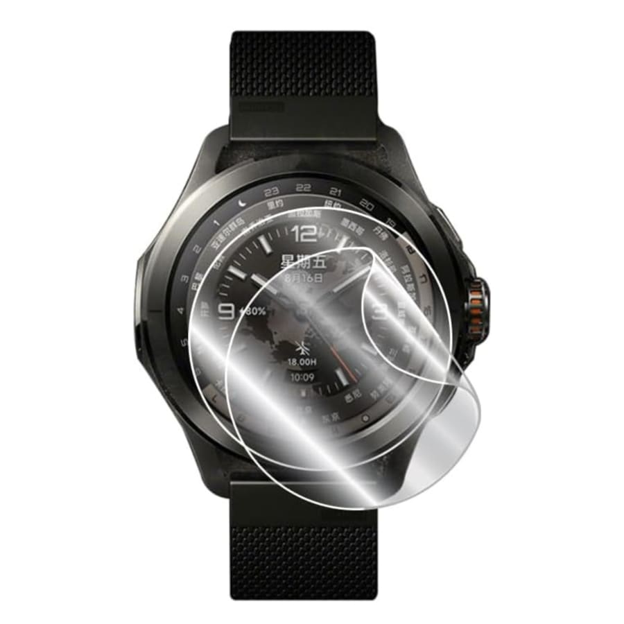 Hydrogel screen protector for Xiaomi Watch S4 Sport, pack of 6, designed to protect the watch screen from scratches and damage.