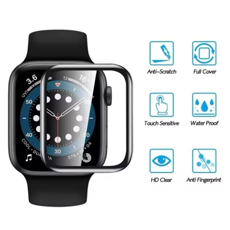 Clear screen protector for Apple Watch Series 11 42mm, designed to protect the watch display.