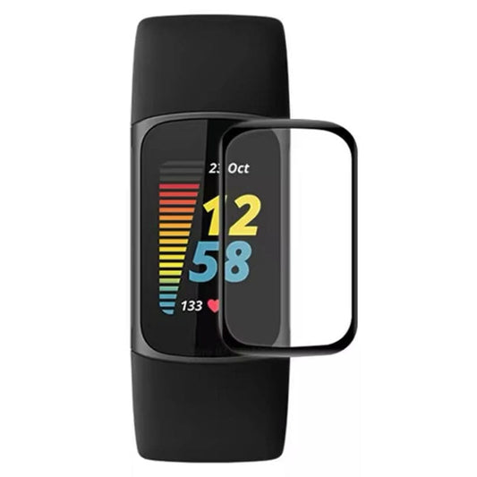 Fitbit Charge 3 and 4 screen protector by That Watch Shop, clear protective film for smartwatch screens.